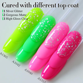 Double Rhythm Gel Nail Polish 15ML Bright Green A1042 packaging