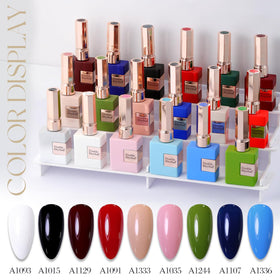 Double Rhythm Gel Nail Polish 15ML Cream Beige A1392 with nail art tools