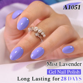 Double Rhythm Gel Nail Polish 15ml Deep Lavender bottle with cap