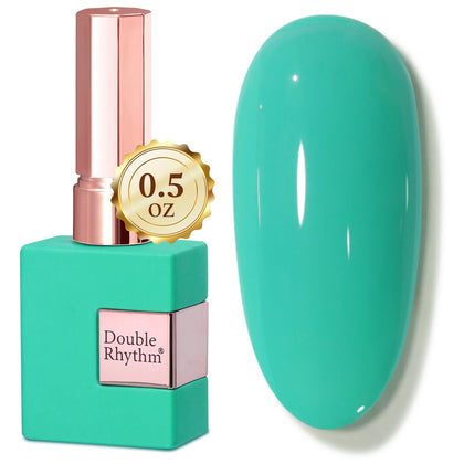 Double Rhythm Gel Nail Polish 15ML Deep Mint A1788 front view