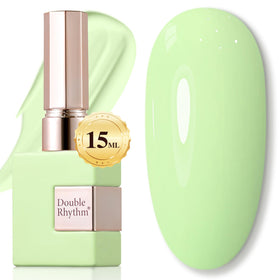 Double Rhythm Gel Nail Polish 15ML Green-A1391 front view
