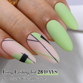 Double Rhythm Gel Nail Polish 15ML Green-A1409 with UV lamp