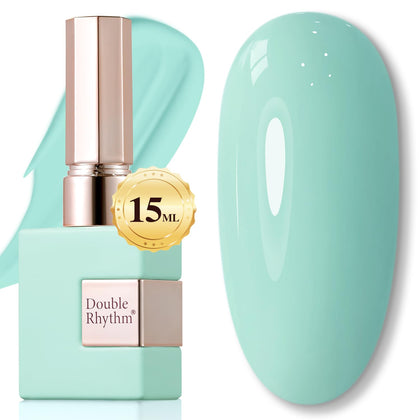 Double Rhythm Gel Nail Polish 15ML Light Blue A1390 front view