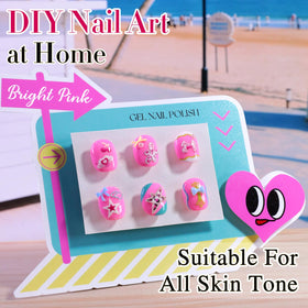 Double Rhythm Gel Nail Polish 15ml Light Milky Pastel Pink applied on nails