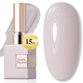 Double Rhythm Gel Nail Polish 15ML Milky Gray A1466 front view