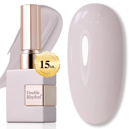 Double Rhythm Gel Nail Polish 15ML Milky Gray A1466 front view