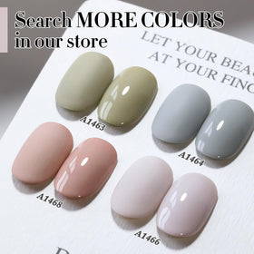 Double Rhythm Gel Nail Polish 15ML Milky Gray A1466 packaging