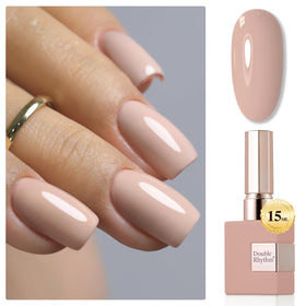 Double Rhythm Gel Nail Polish 15ML Nude-A1333 front view