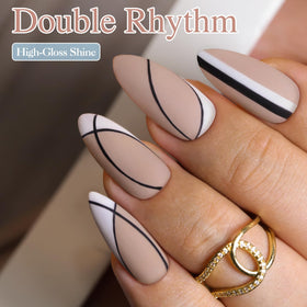 Double Rhythm Gel Nail Polish 15ML Nude-A1333 with base and top coat