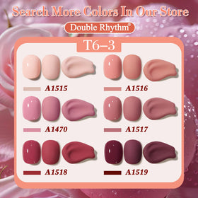 Double Rhythm Gel Nail Polish 15ml Nude Pink A1515 packaging details