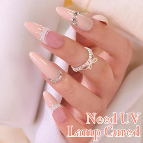 Double Rhythm Gel Nail Polish 15ml Nude Pink A1515 with manicure tools