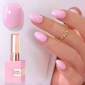 Double Rhythm Gel Nail Polish 15ml Pale Pink front view