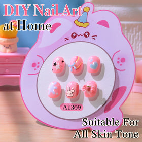 Double Rhythm Gel Nail Polish 15ml Peach Pink application on nails