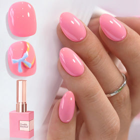 Double Rhythm Gel Nail Polish 15ml Peach Pink front view