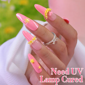 Double Rhythm Gel Nail Polish 15ml Peach Pink with UV lamp