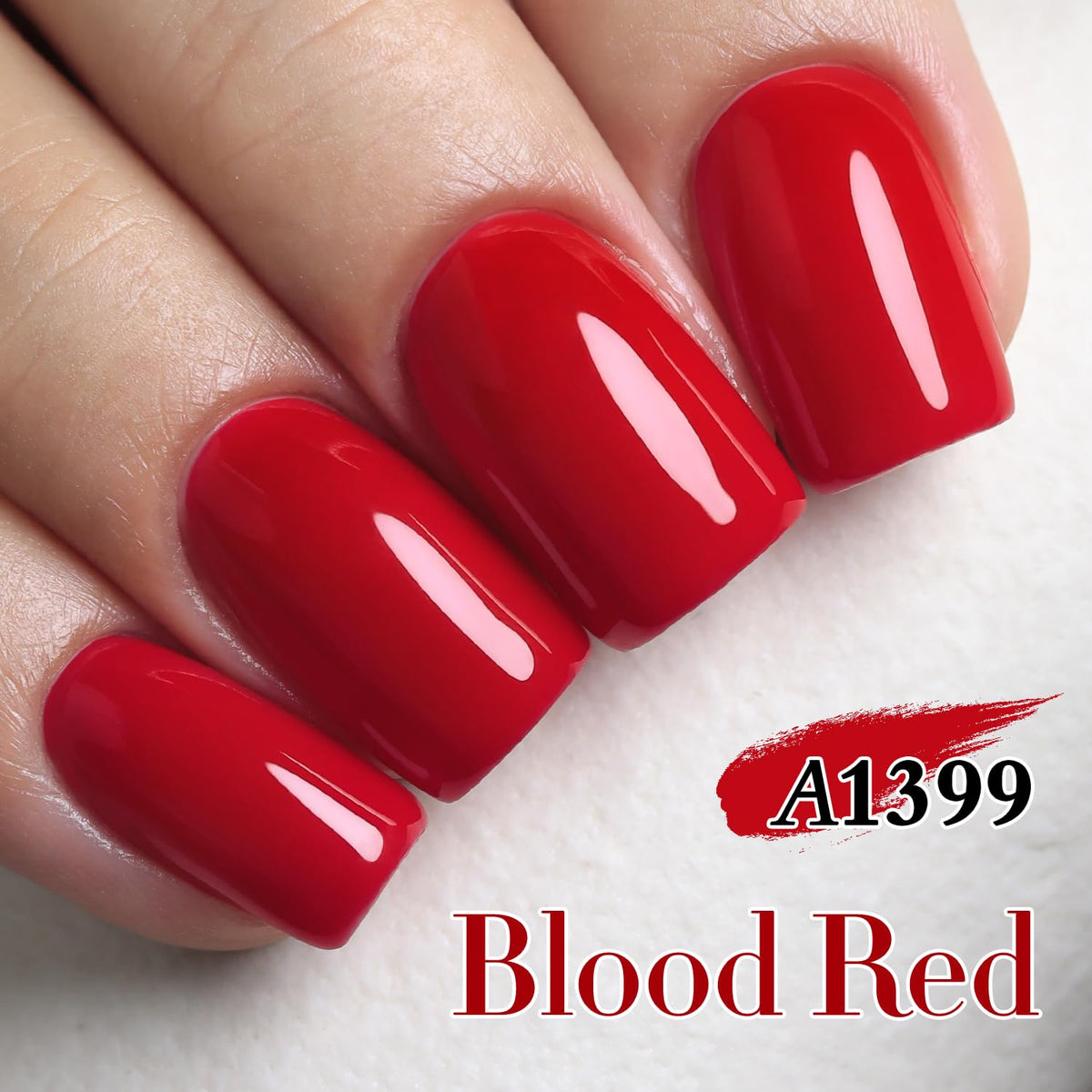 Double Rhythm Gel Nail Polish 15ML Red-A1399 packaging
