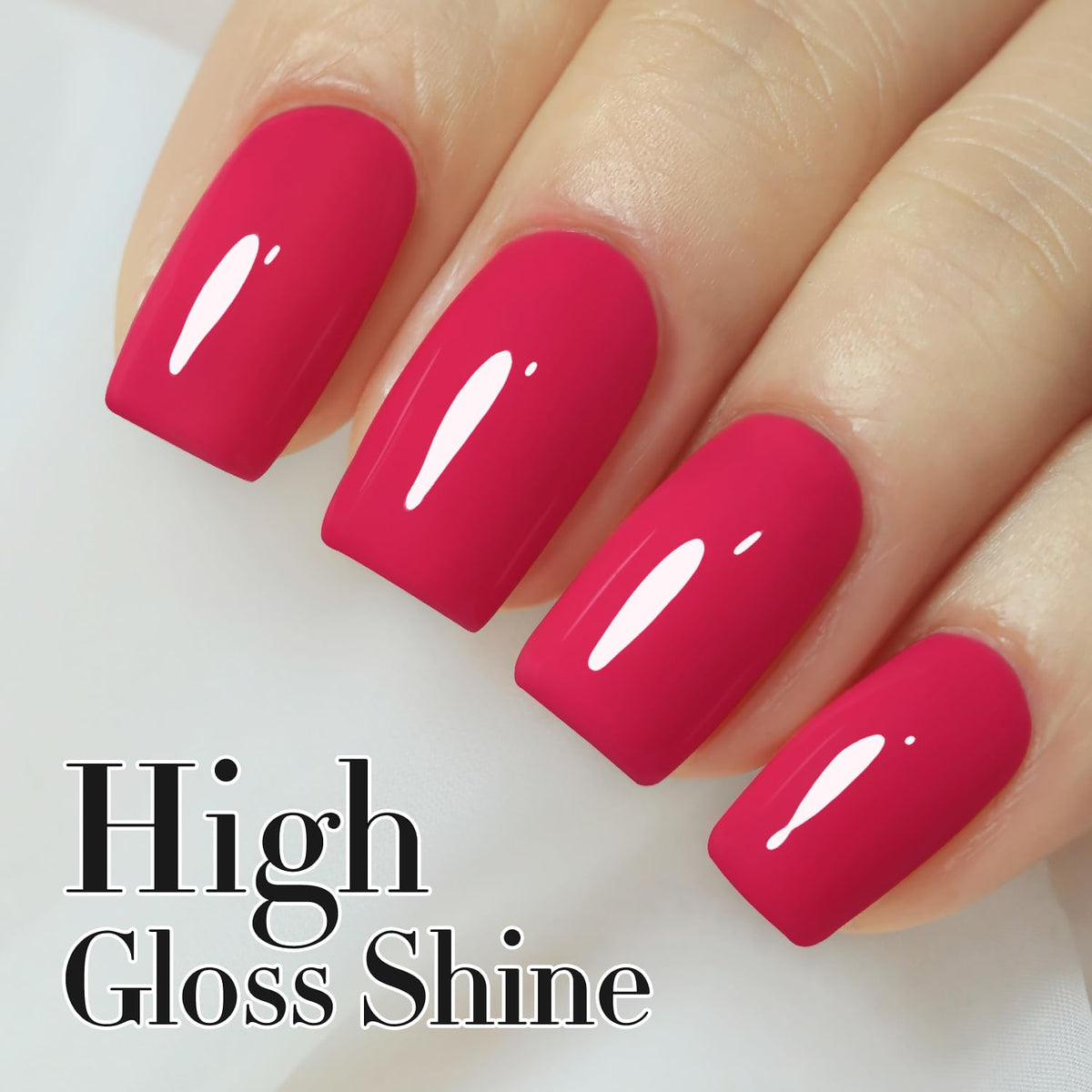 Double Rhythm Gel Nail Polish 15ML Red Pink A1472 with UV lamp