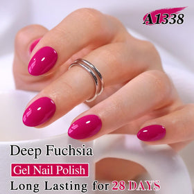 Double Rhythm Gel Nail Polish 15ml Rose Pink bottle side view