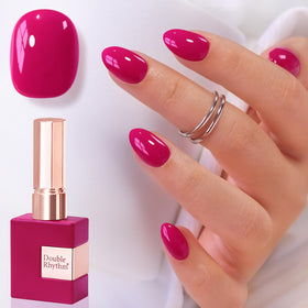 Double Rhythm Gel Nail Polish 15ml Rose Pink front view