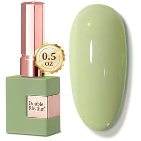 Double Rhythm Gel Nail Polish 15ML Stone Green front view