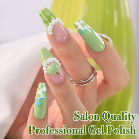 Double Rhythm Gel Nail Polish 15ML Stone Green packaging