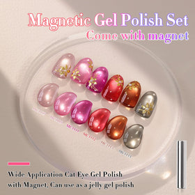 Double Rhythm Gel Nail Polish bottles arranged in a row