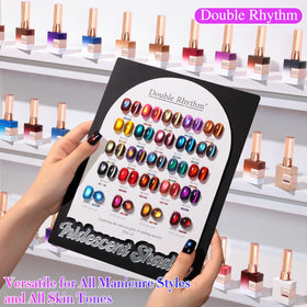Double Rhythm Gel Nail Polish bottles with base and top coat