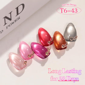 Double Rhythm Gel Nail Polish bottles with shimmer effect