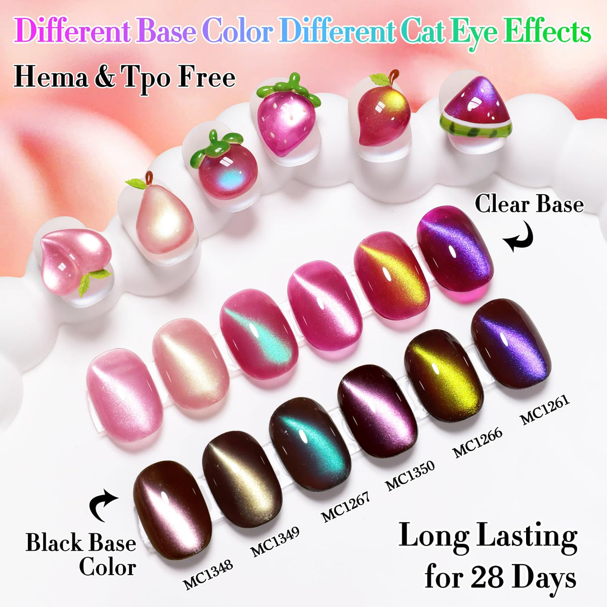 Double Rhythm Gel Nail Polish bottles with shimmer glitter