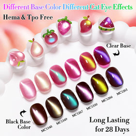 Double Rhythm Gel Nail Polish bottles with shimmer glitter