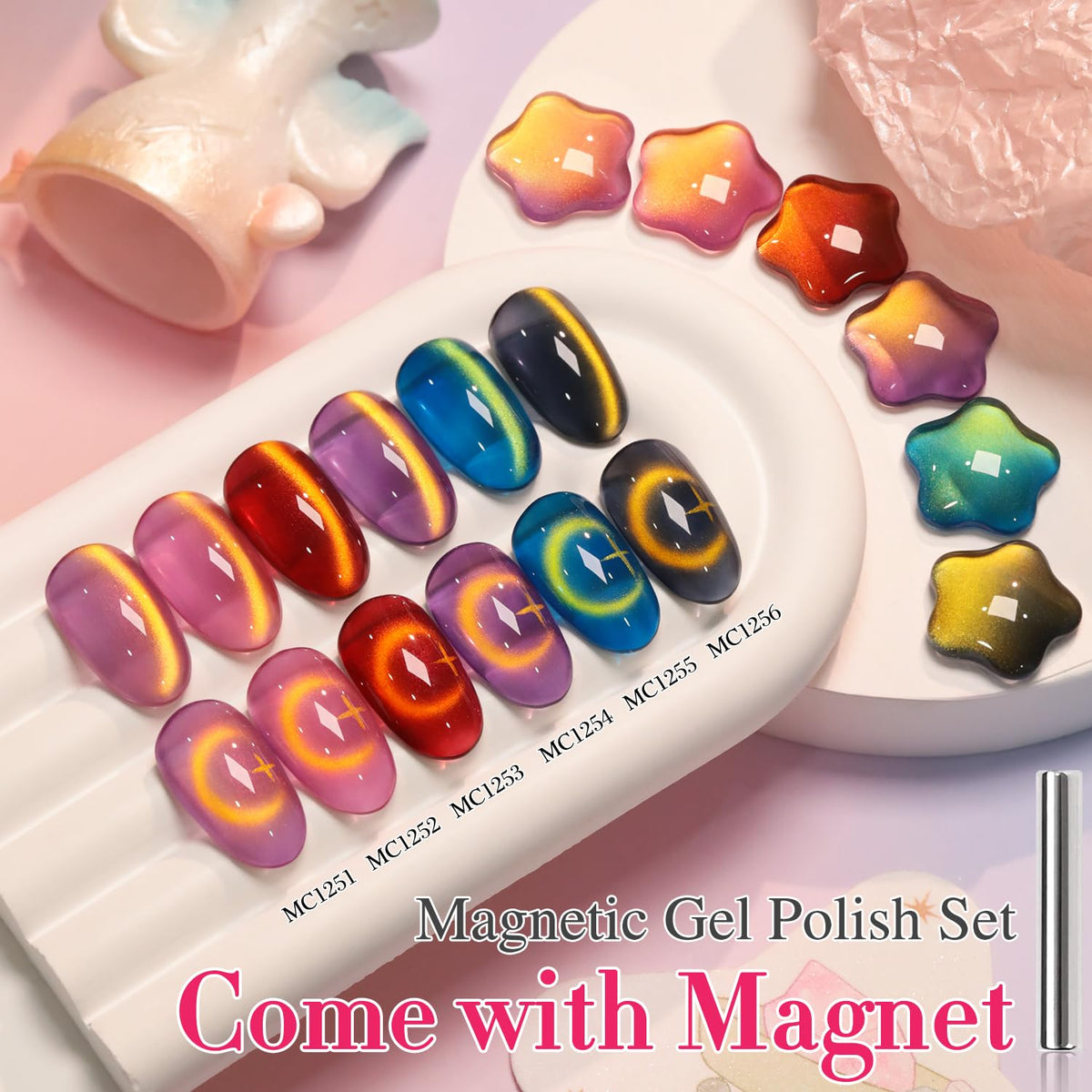Double Rhythm Gel Nail Polish in various nail art designs