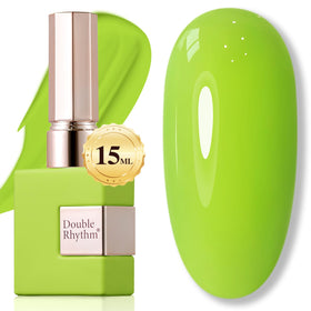 Double Rhythm Gel Nail Polish Light Green 15ML front view