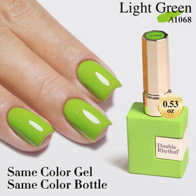 Double Rhythm Gel Nail Polish Light Green 15ML packaging