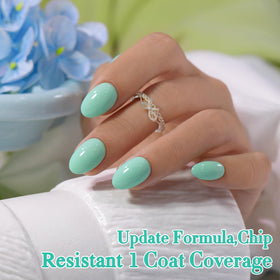 Double Rhythm Gel Nail Polish Mint Green Glow packaging