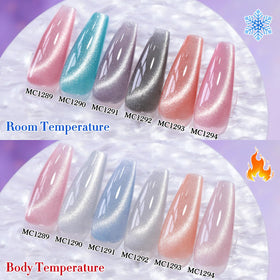 Double Rhythm Gel Nail Polish set displayed on a table