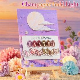Double Rhythm Gel Nail Polish Set displayed with nail art tools