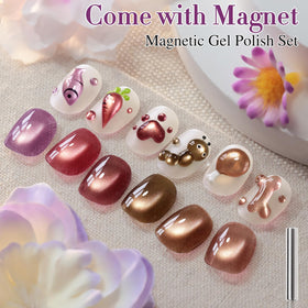 Double Rhythm Gel Nail Polish Set showing all 6 colours