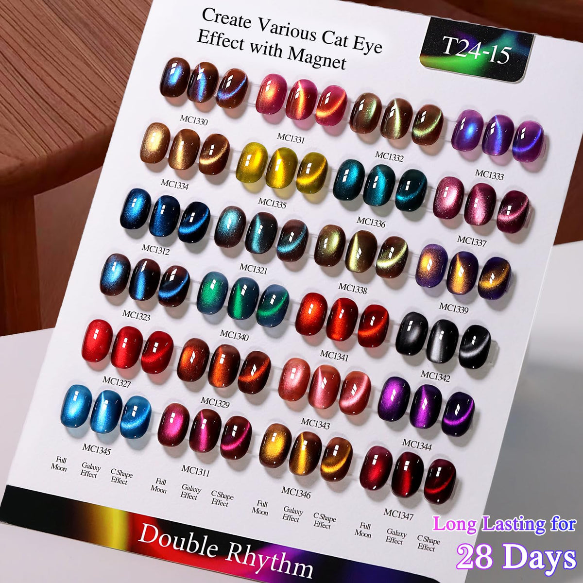 Double Rhythm Gel Nail Polish Set with accessories