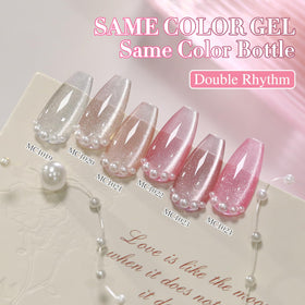 Double Rhythm Gel Nail Polish Set with colour swatches