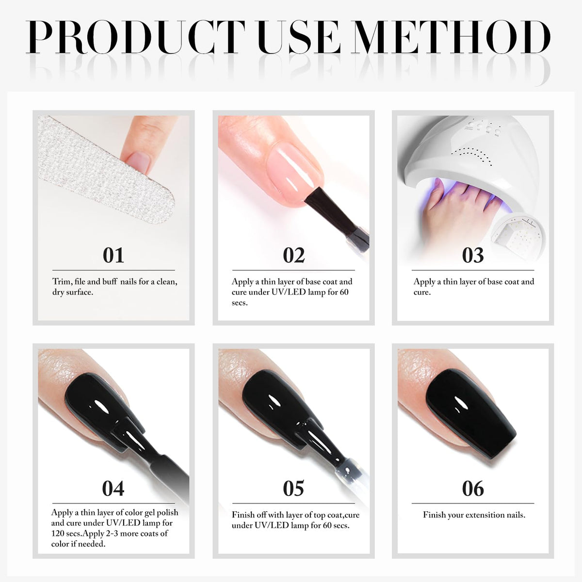Double Rhythm Gel Nail Polish set with tools for nail art