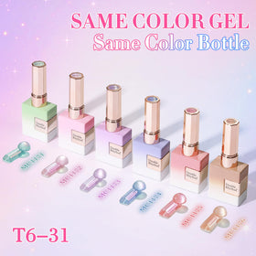 Double Rhythm Gel Nail Polish Set with UV lamp for curing