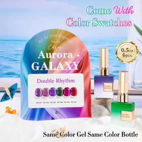 Double Rhythm Gel Nail Polish swatches showing different colours