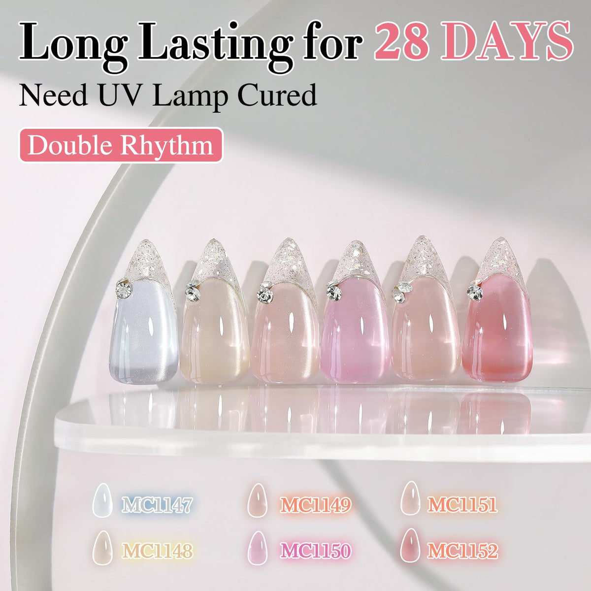 Double Rhythm Gel Nail Polish with UV lamp