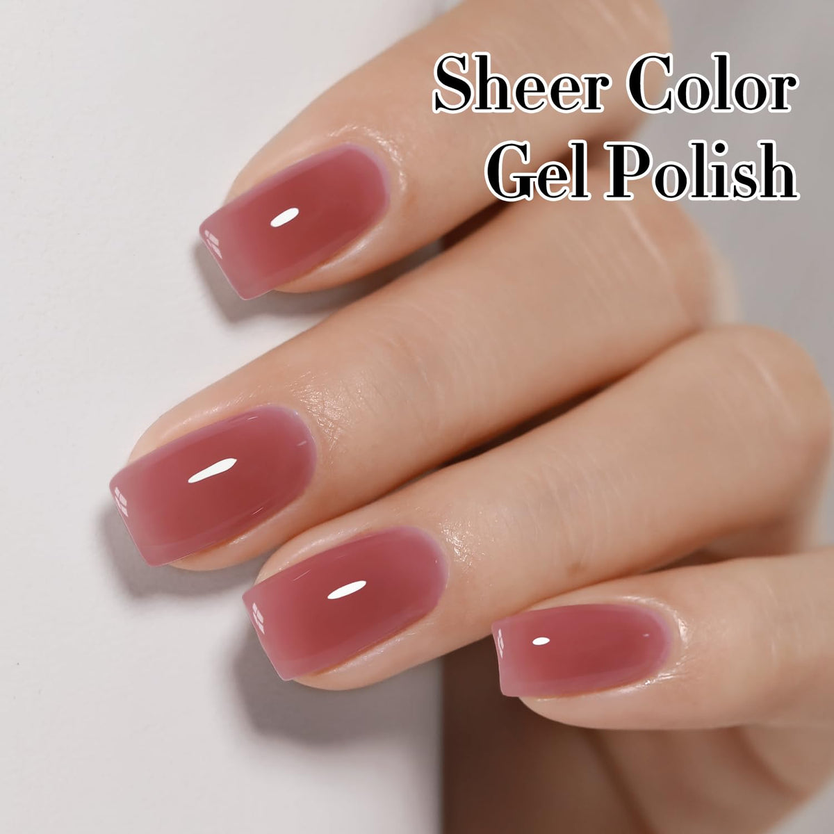 Double Rhythm Gel Polish 0.5 OZ Deep Purple Pink on a nail art display