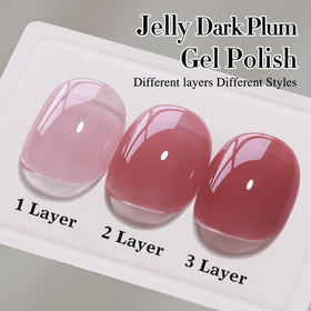 Double Rhythm Gel Polish 0.5 OZ Deep Purple Pink packaging