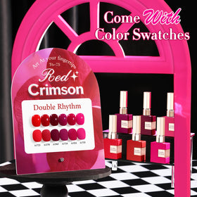 Double Rhythm Gel Polish 15 ML bottle with burgundy colour