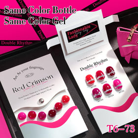 Double Rhythm Gel Polish 15 ML bottle with rose colour
