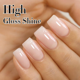 Double Rhythm Gel Polish 15ml Beige Nude application brush
