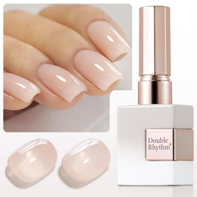 Double Rhythm Gel Polish 15ml Beige Nude front view