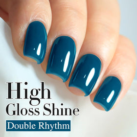 Double Rhythm Gel Polish 15ML Blue-A1458 with UV lamp